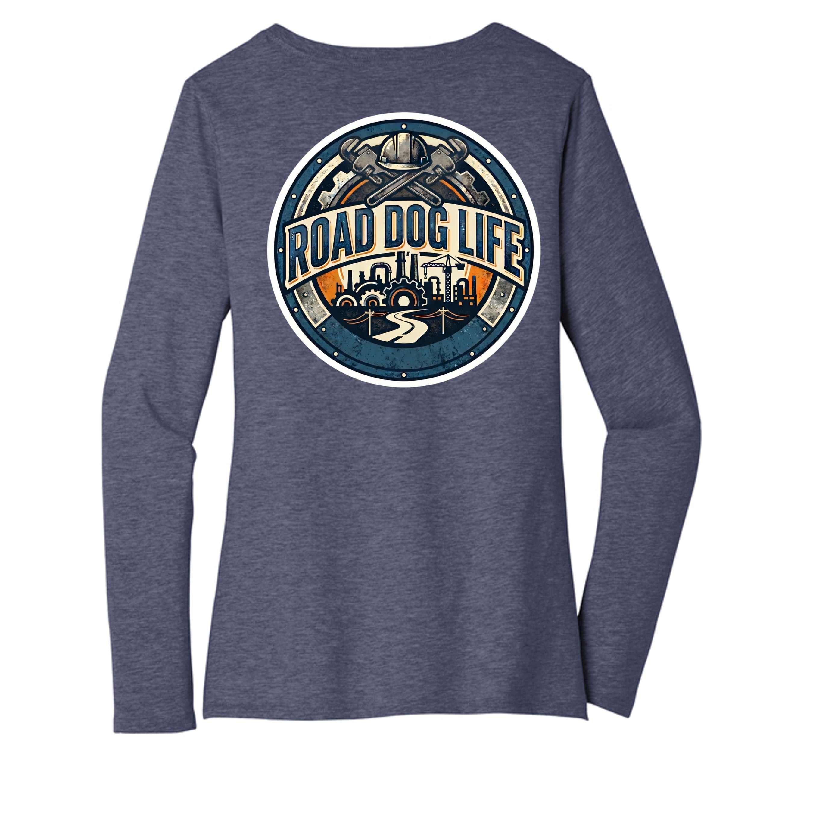 Heathered Navy - DT6201 - BACK