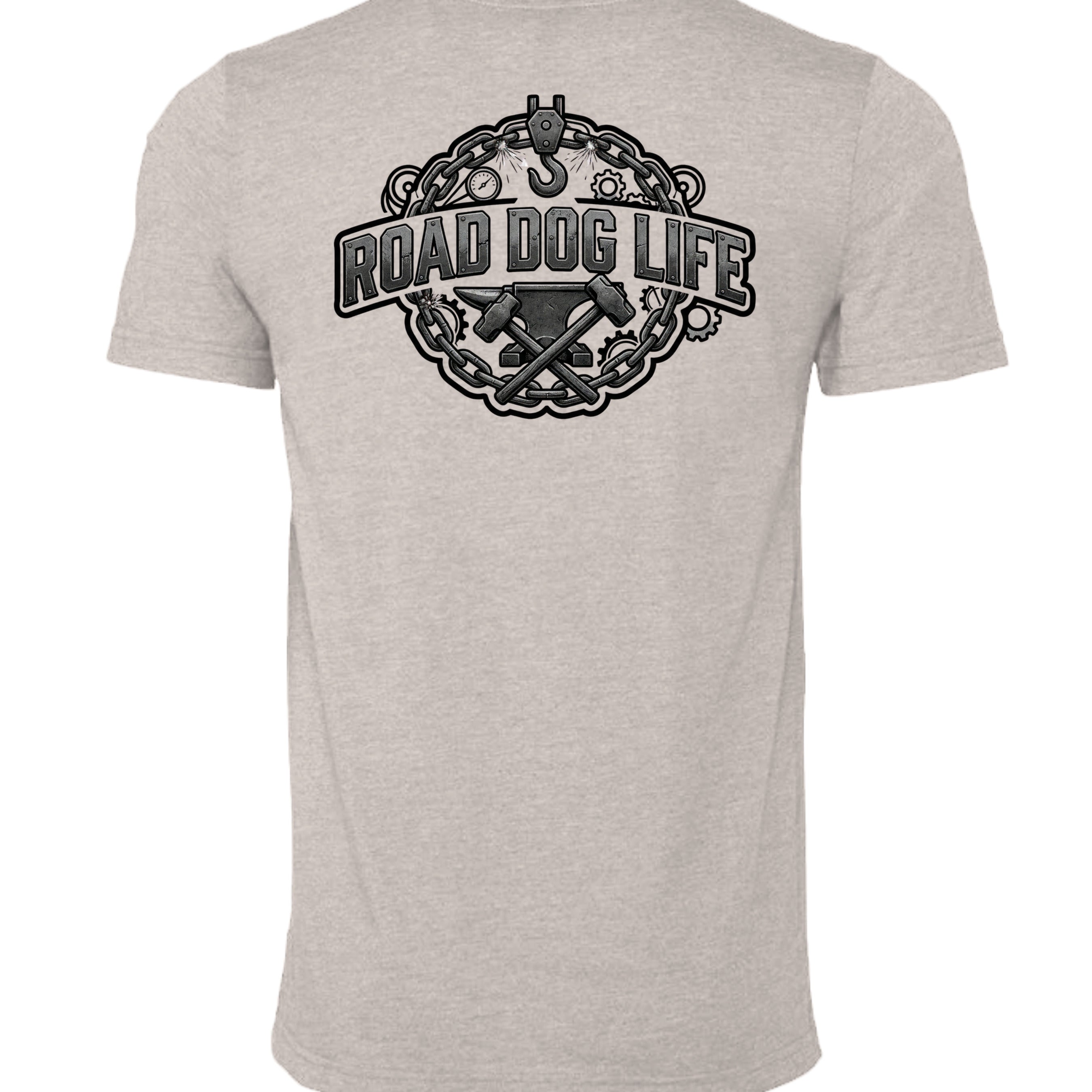 Heather Cool Grey - 3001CVC - BACK